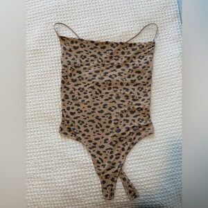 Abercrombie Leopard Print Bodysuit